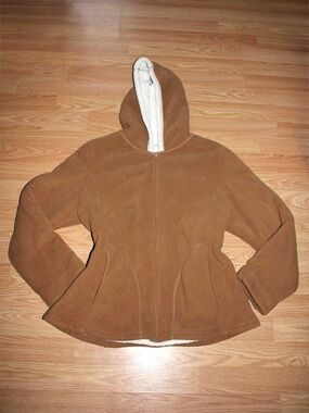 Cozy Brown Hooded Sherpa-Lined Jacket